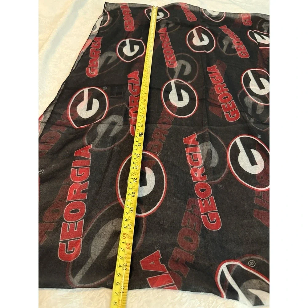 Georgia Bulldogs Football College Infinity Red & Black Print Scarf Cowl